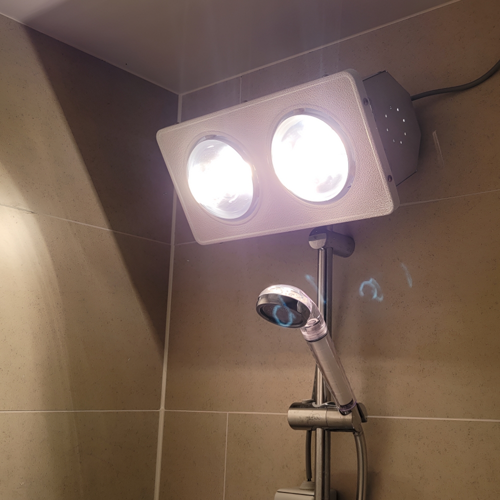 나노전자 국산 욕실 난방기 화장실 온열기 가정용 전기난로 히터 난로 2구