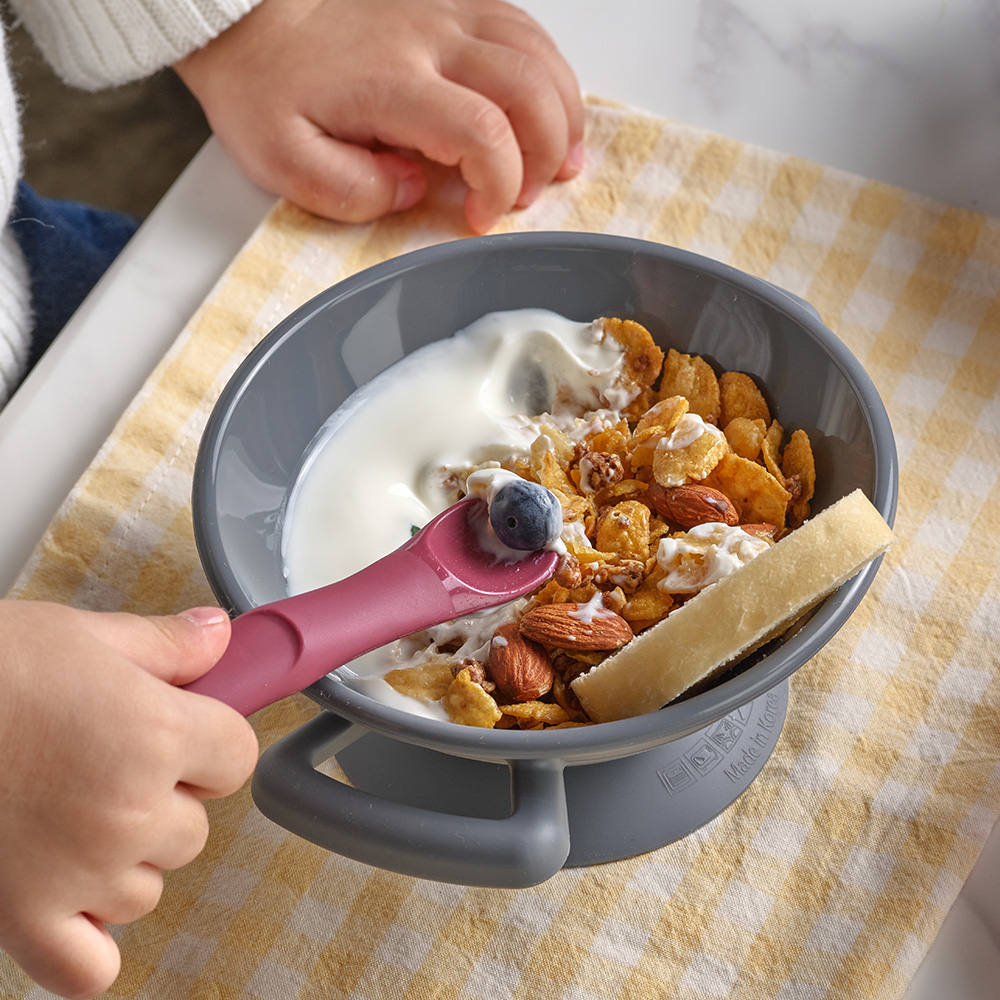 마미스테이블 한술 최상급 식품등급 실리콘 아기스푼 이유식용기 돌 백일선물