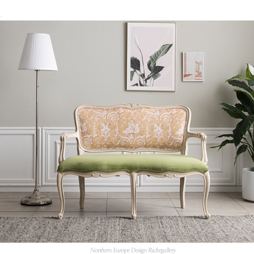 명품 쇼파 2인용 엔틱 쇼파 넓은 소파 고급 예식장 쇼파