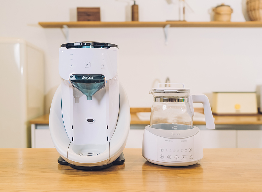 국민 분유포트 브라비 보온 티포트 스마트 유리 분유포트기 기본세트