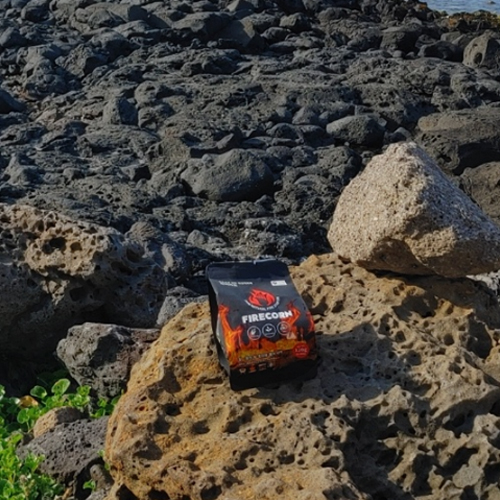 웰콘 파이어콘 FIRECORN 200g 천연 옥수수 착화제 불쏘시개 장작 숯 점화제