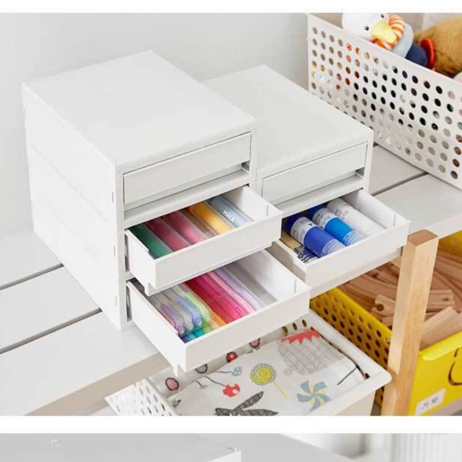 책상 위 수납장 작은 서랍장 좁은공간 수납장 지류함