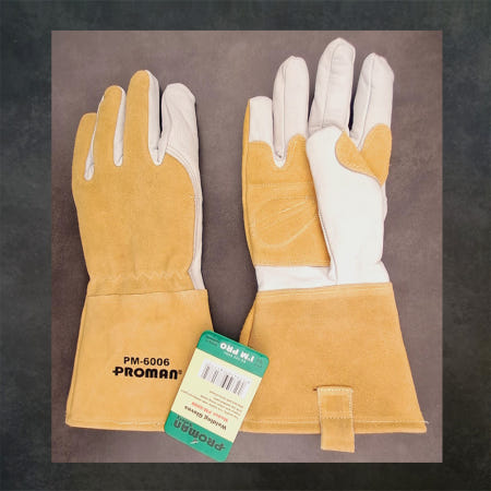 프로맨 용접 가죽장갑 PM-6006 캠핑 바베큐 안전장갑