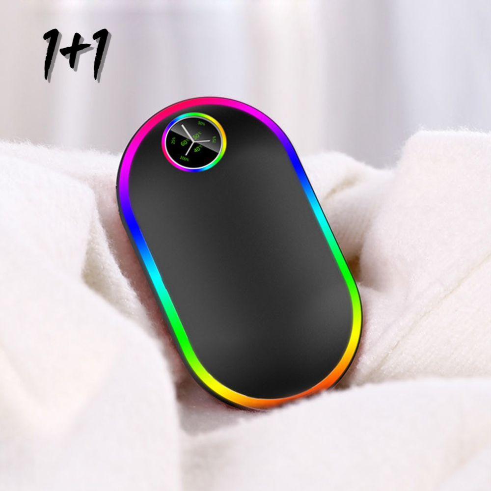 1+1 전자 전기 핫팩 미니 휴대용 충전식 손난로 손날로 컵라면만큼 뜨거운 핸드워머