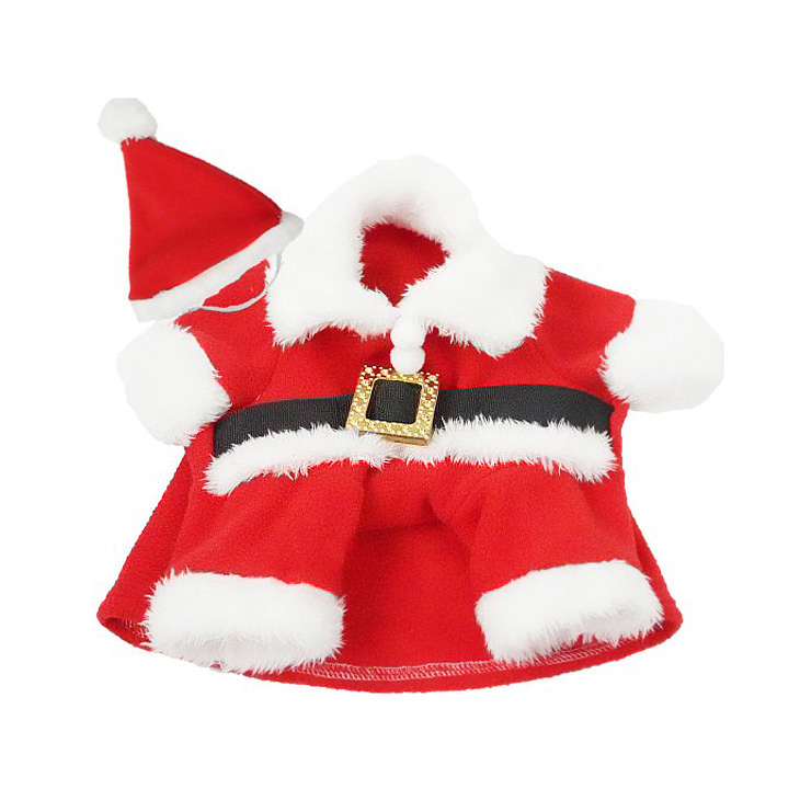 강아지 산타옷 코스튬 크리스마스옷 애견 코스프레 성탄절 산타 망토 - 상세 이미지 3
