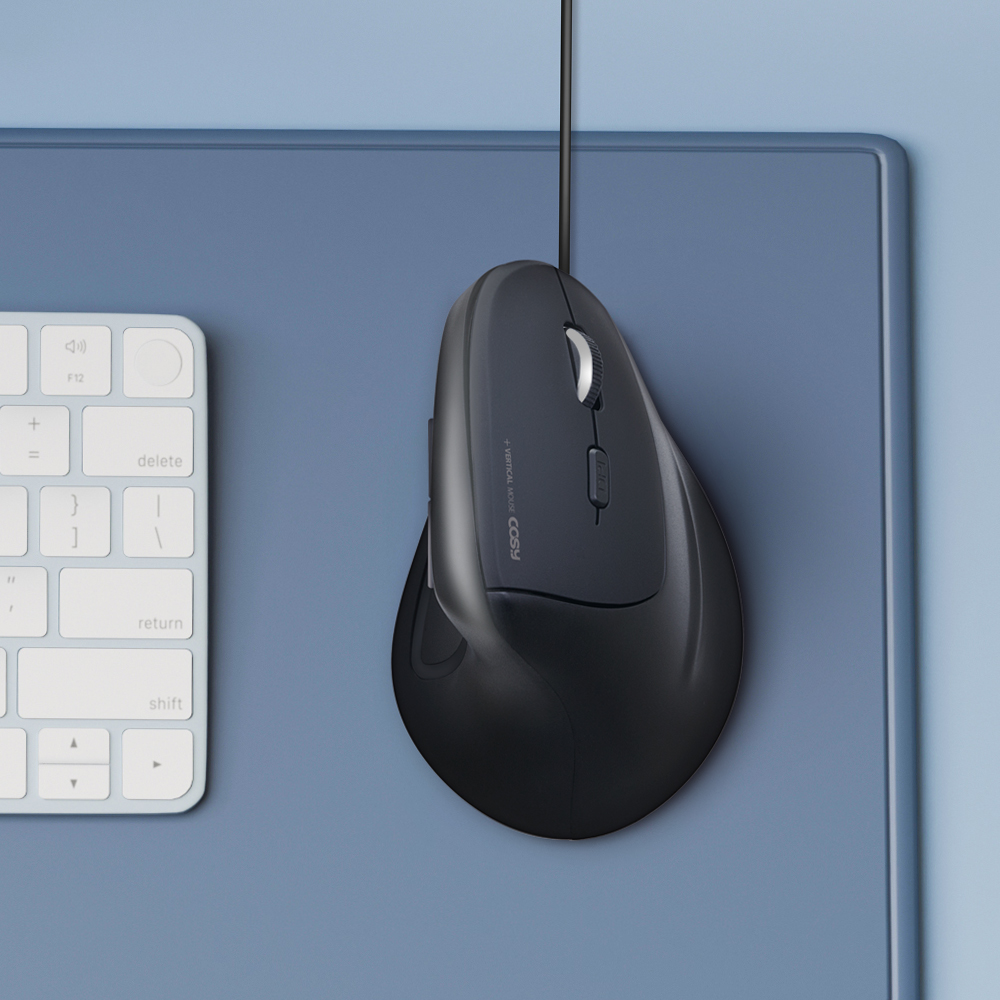인체공학 손목보호 유선 버티컬 마우스 / 사무용 컴퓨터 노트북 usb mouse : 주식회사지엔이테크