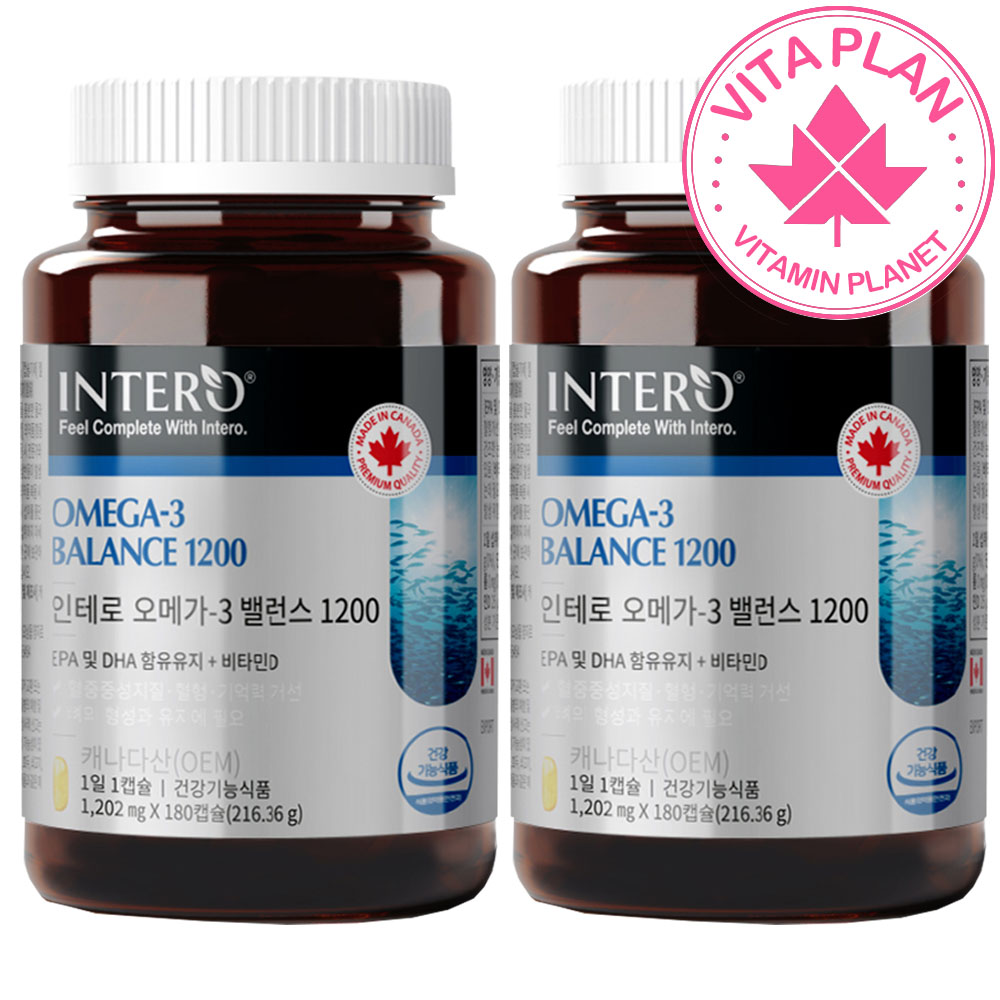 캐나다 오메가3 밸런스 1200 비타민D 12개월분