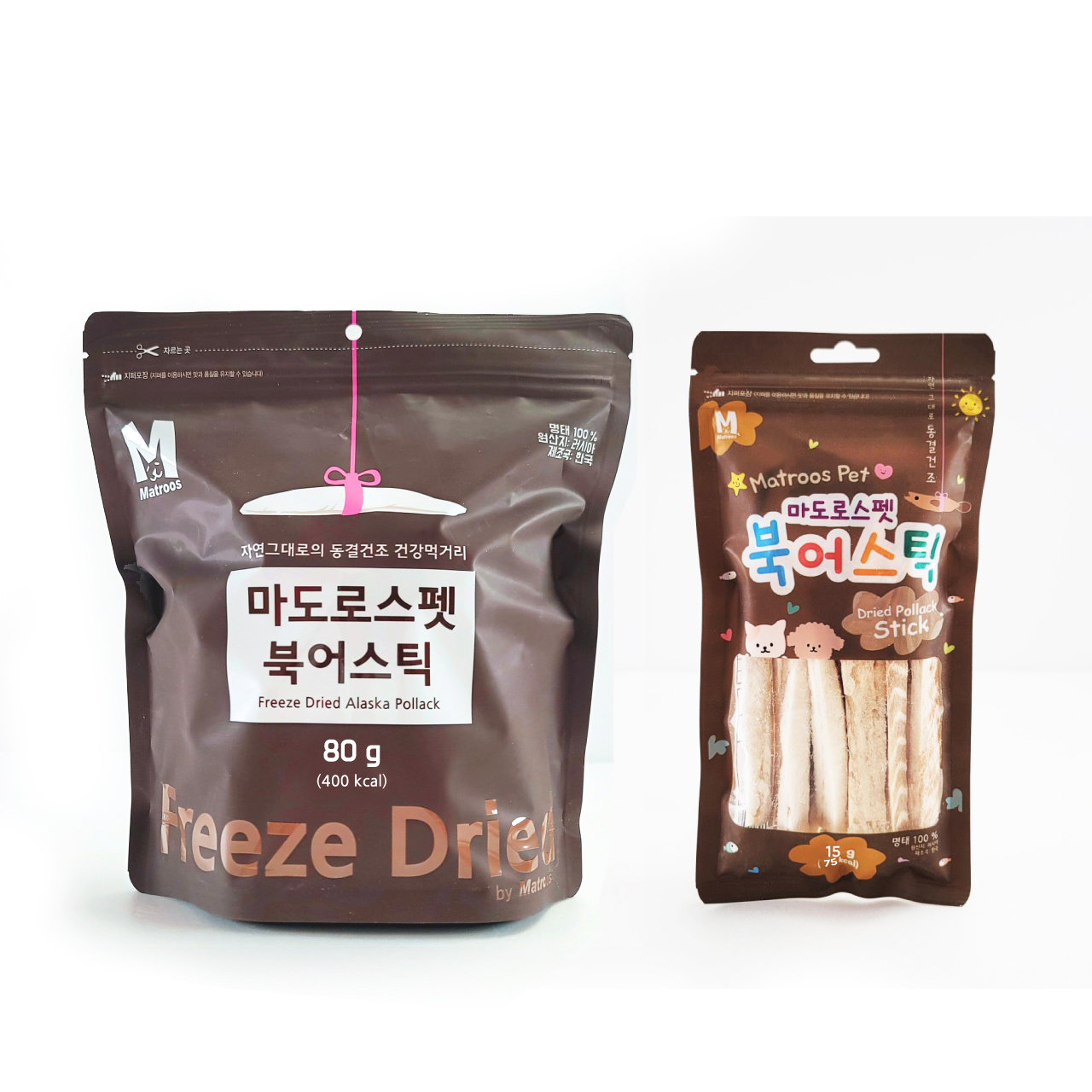 마도로스펫 북어스틱 80g/동결건조 간식 북어트릿