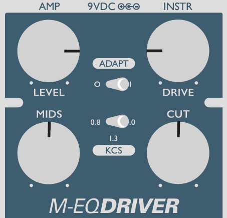 M-EQ DRIVER 전면 패널 레이아웃 가이드