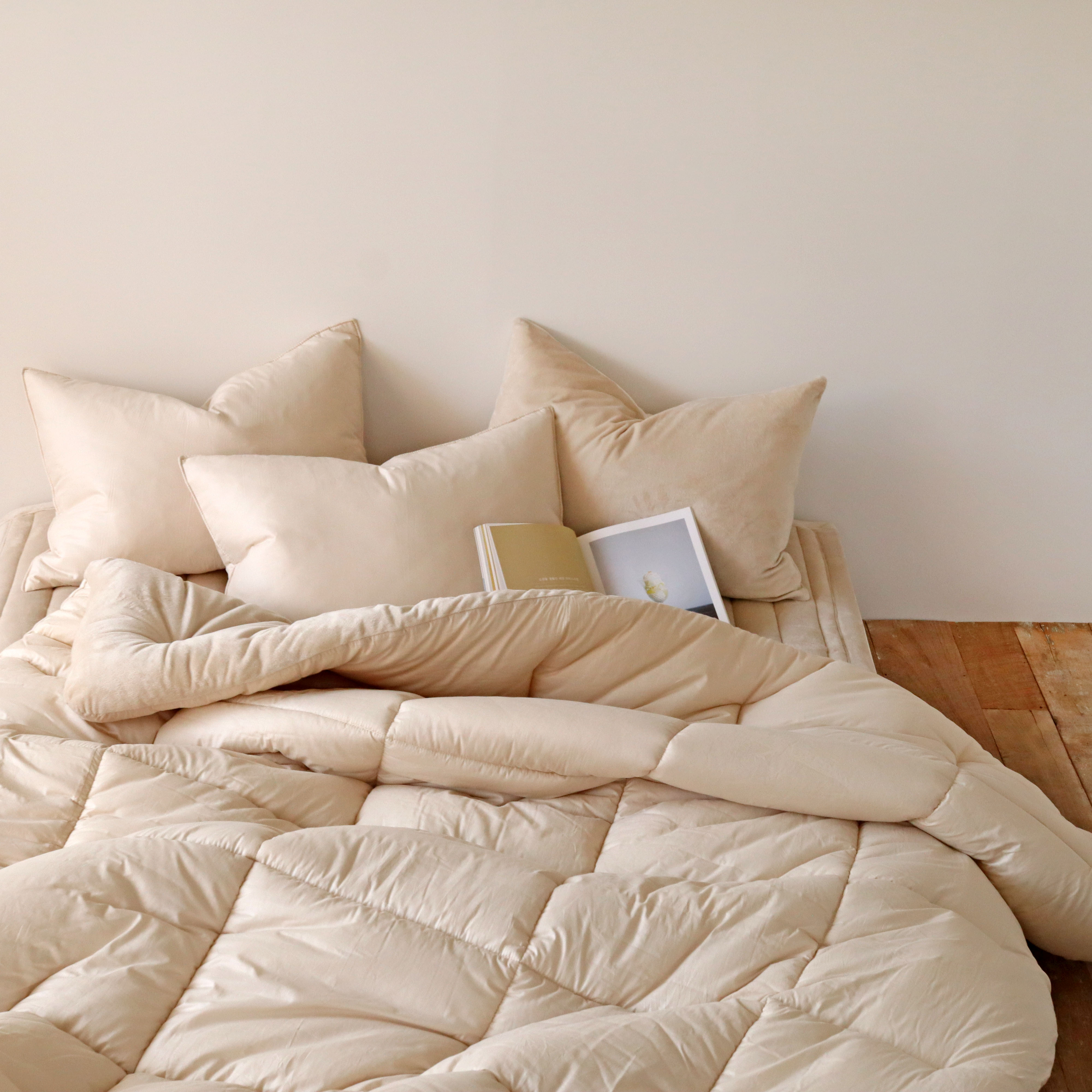 스탠다드 순면 아사 고밀도 극세사 따뜻한 겨울 침구 차렵이불 S/SS