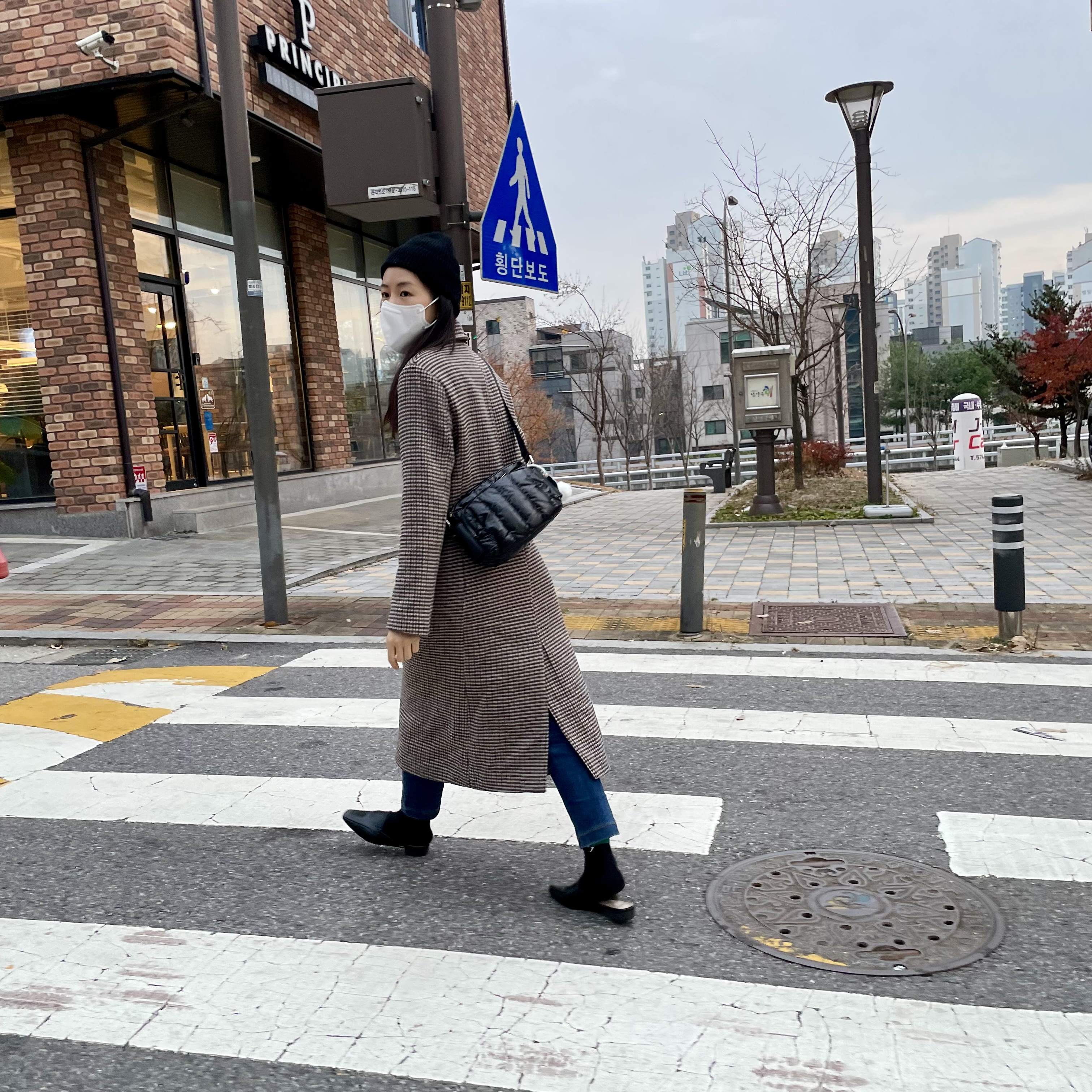 말랑 여행용 크로스백 보부상 나일론 유럽여행가방 핸드폰 가벼운 패딩 크로스 슬링백 미니백