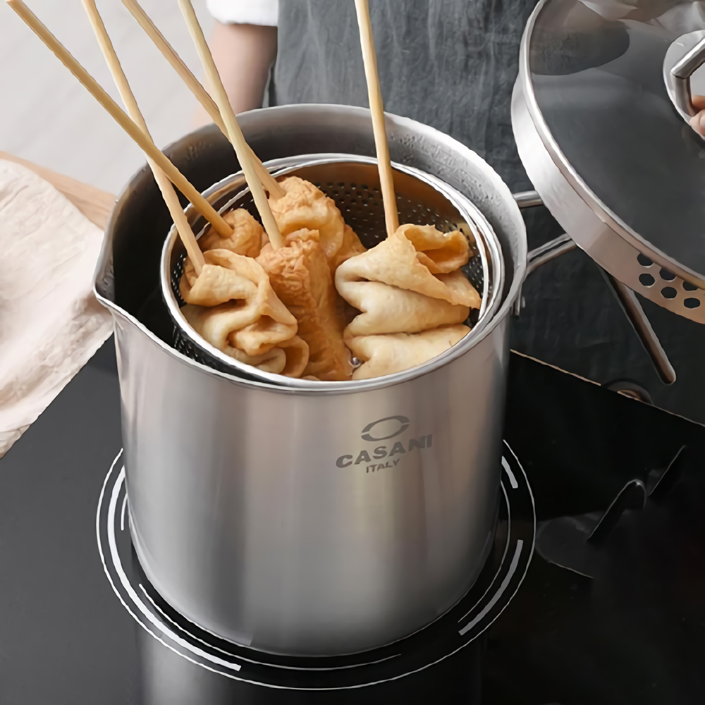 까사니 스텐 오뎅 파스타 냄비 인덕션 파스타팟 멀티팟 2.3L - 상세 이미지 3
