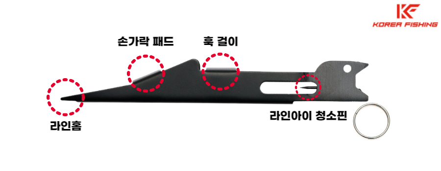 코리아피싱 쇼크리더 낚시 바늘 결속기 매듭기 목줄 라인 결속기 낚시 용품 블랙 - 상세 이미지 2