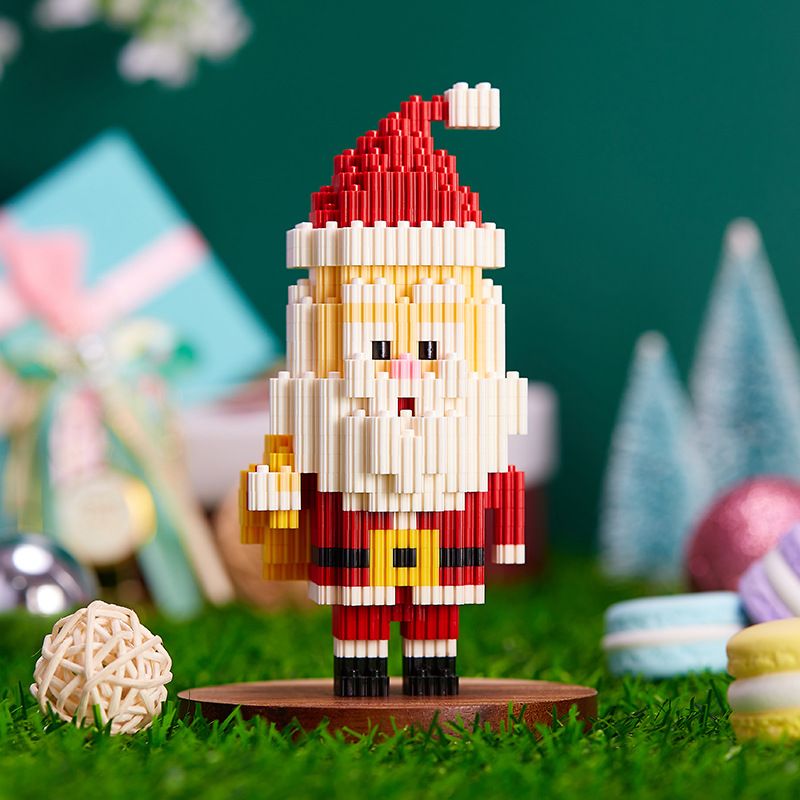 1+1 크리스마스 산타 트리 눈사람 레고 블럭 퍼즐 조립 선물 - 상세 이미지 4