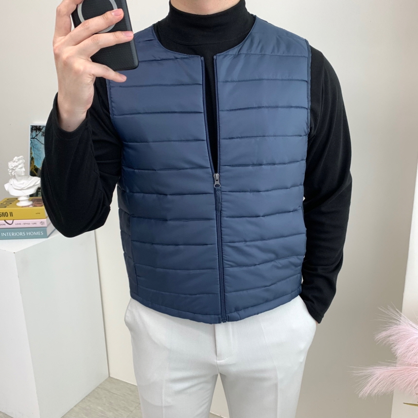 남자패딩조끼 빅사이즈조끼 경량패딩 이미지 3