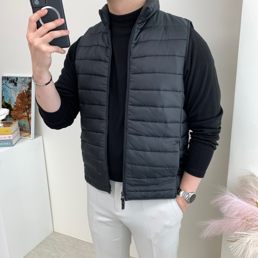 남자패딩조끼 빅사이즈조끼 경량패딩 이미지 2