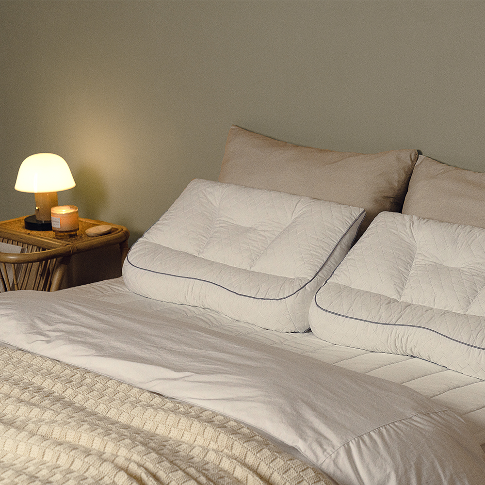 우유베개 플러스 메모리폼 경추베게 숙면 꿀잠