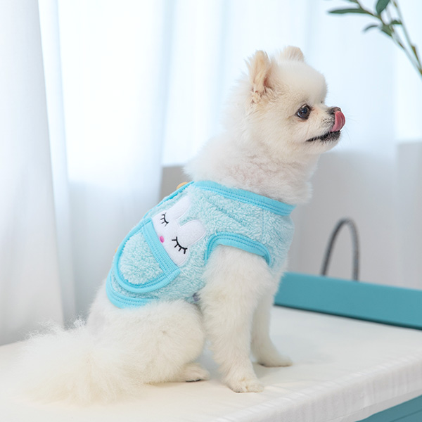 강아지옷 강아지조끼 토끼주머니수면조끼