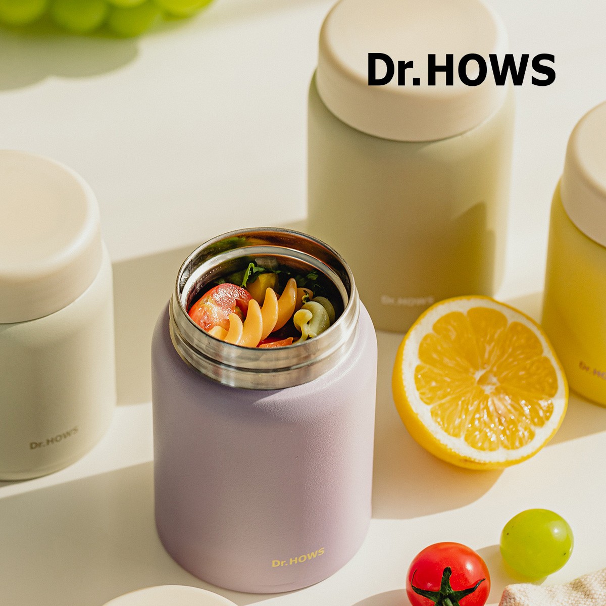 닥터하우스 아띠 원터치 보온병 500ML + 미니 죽통 280ML 세트 - 상세 이미지 3