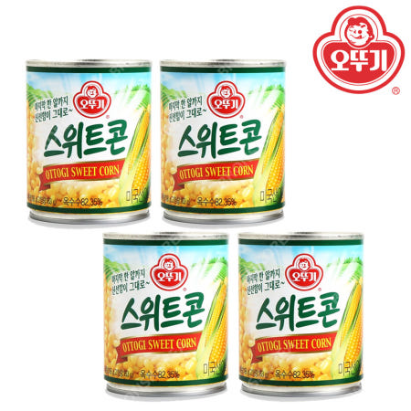 오뚜기 스위트콘 198g X 4개 옥수수 샐러드 통조림 볶음밥