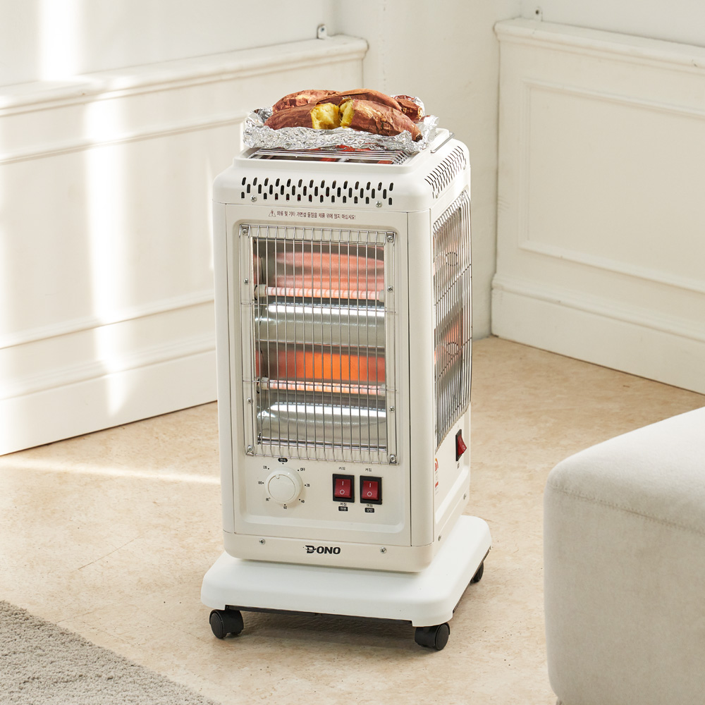 도노 가정용 전기난로 오방난로 바퀴형