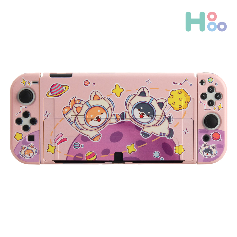 닌텐도스위치 OLED 케이스 파우치 커버 보관함 칩케이스 핑크