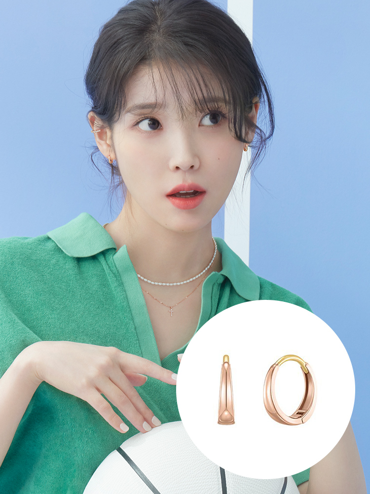 [아이유 PICK]제이에스티나 J Basic 14K 귀걸이 (JJJBE09AS555R4000) 이미지