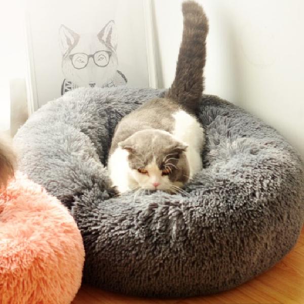 애견 강아지 도넛 방석 40cm 반려견 방석 고양이 기절 방석 - 상품 이미지