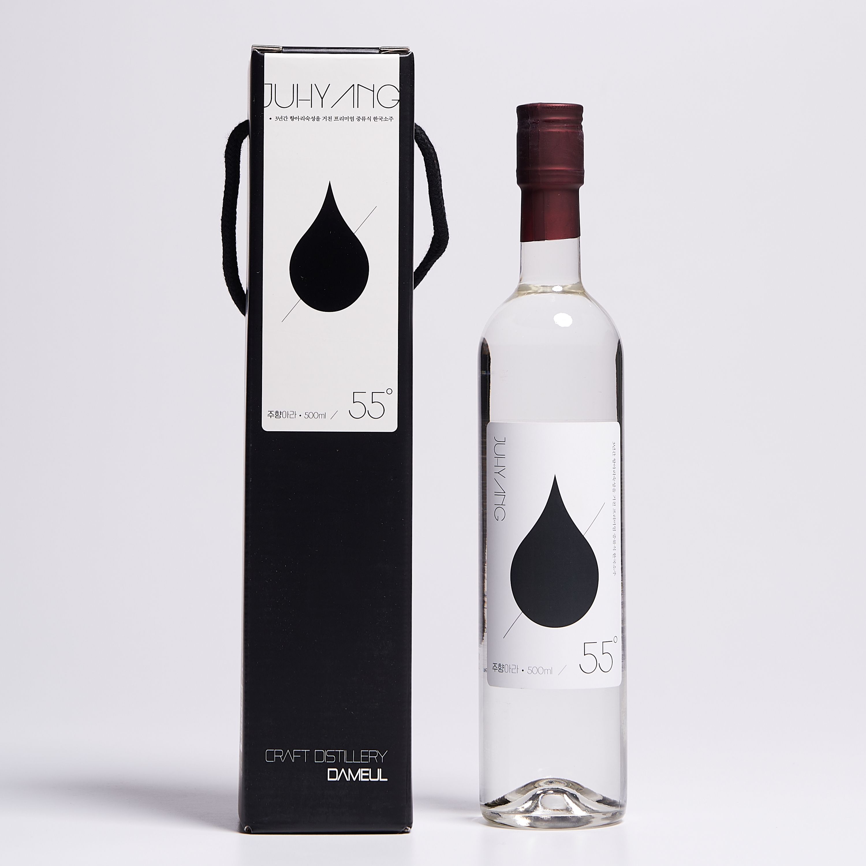 주향아라 55도 500ml 3년 숙성 증류식소주 담을술공방(케이스포함) - 메인 이미지