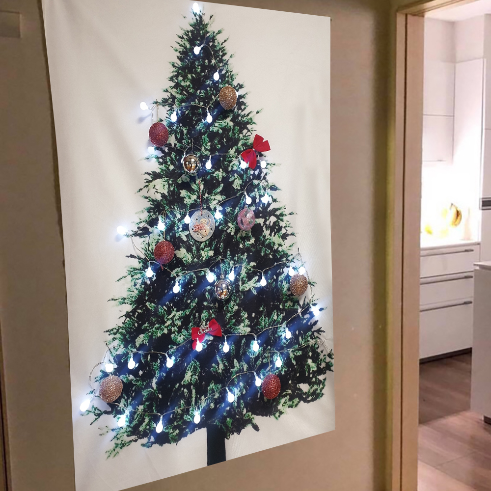 크리스마스 벽트리 패브릭 트리 포스터 소