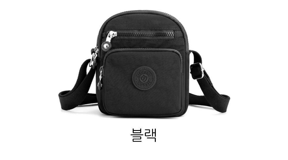 가벼운 미니 크로스백 핸드폰 지갑 가방 나들이 외출 분리수납 나일론 캐주얼 작은 가방 - 상세 이미지 4