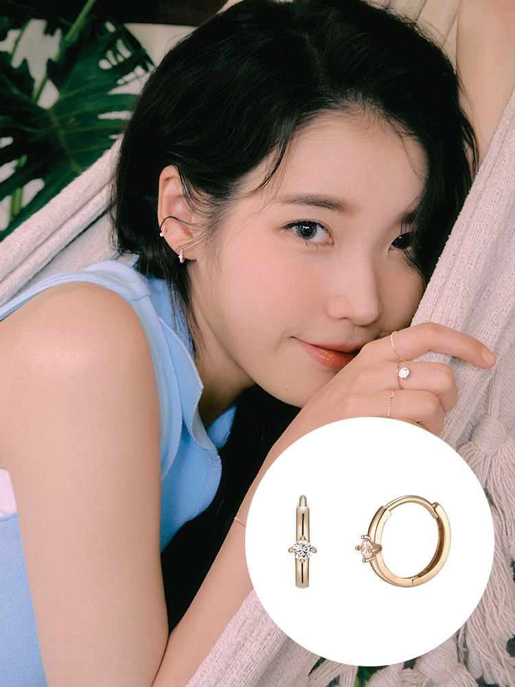 [아이유 PICK] 제이에스티나 J Basic 14K 귀걸이 (JJJBEQ9AS557R4000)