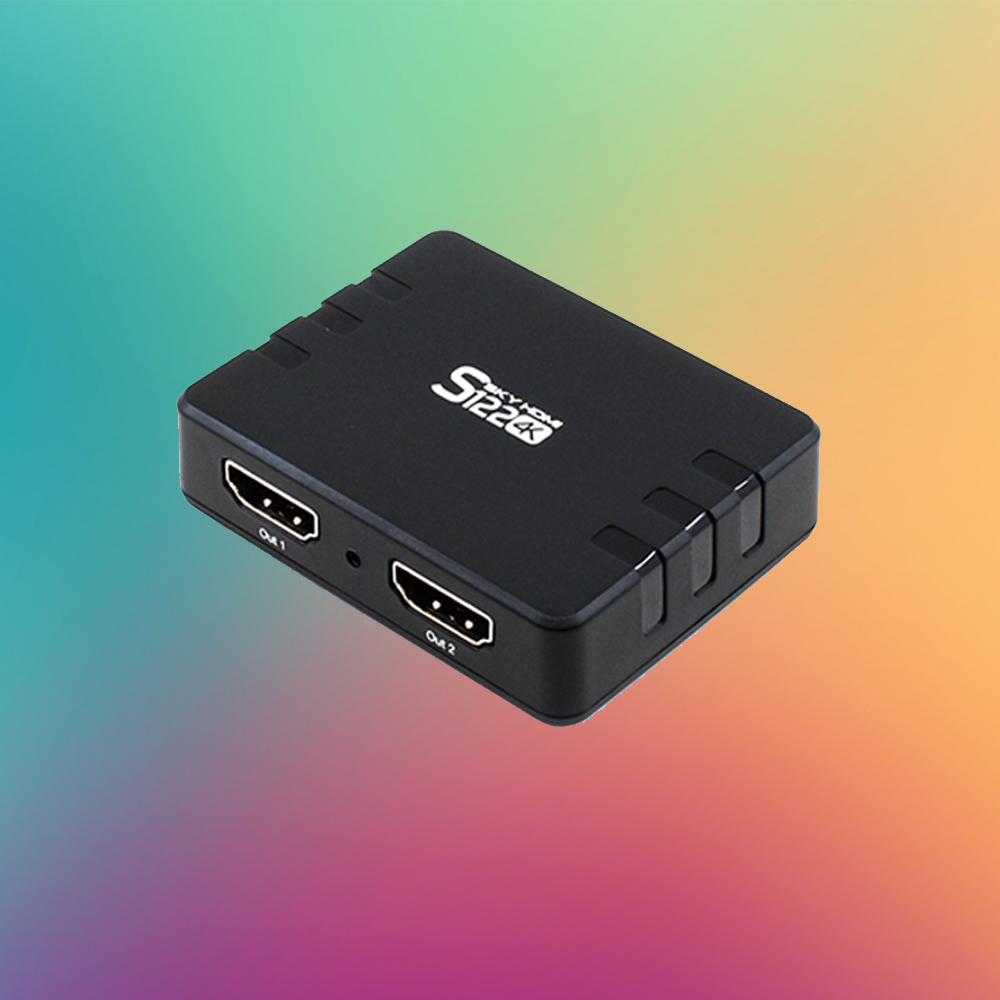 스카이디지탈 1:2 HDMI 분배기 SKY HDMI S122 4K