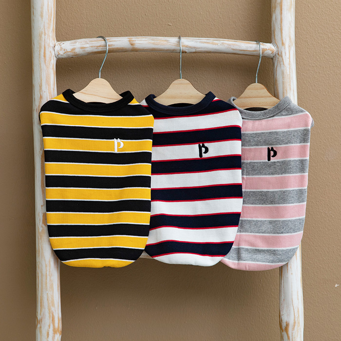 강아지봄옷 강아지나시 펫츠랜드 단가라봉봉티셔츠 이미지 2