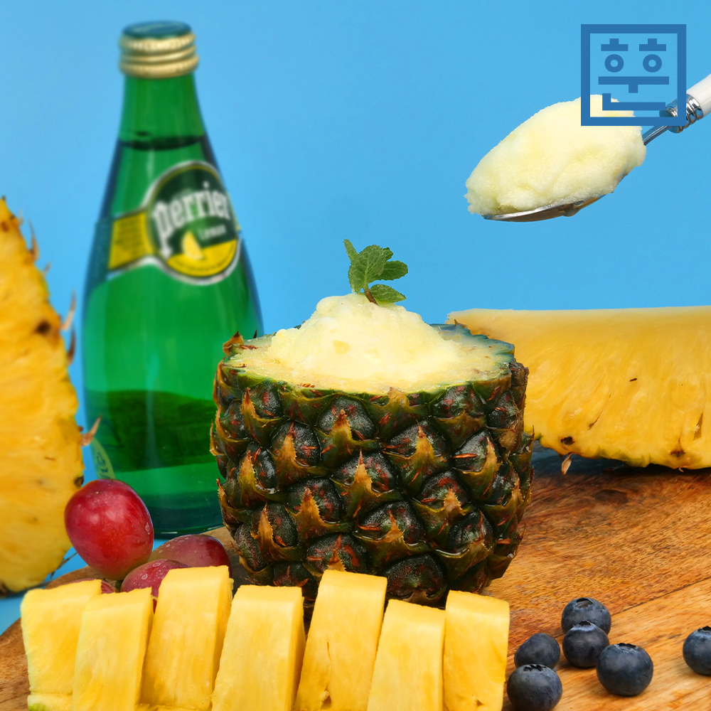 훈훈 파인애플 샤베트 1개 파인샤베트 아이스크림 업소용 도매용