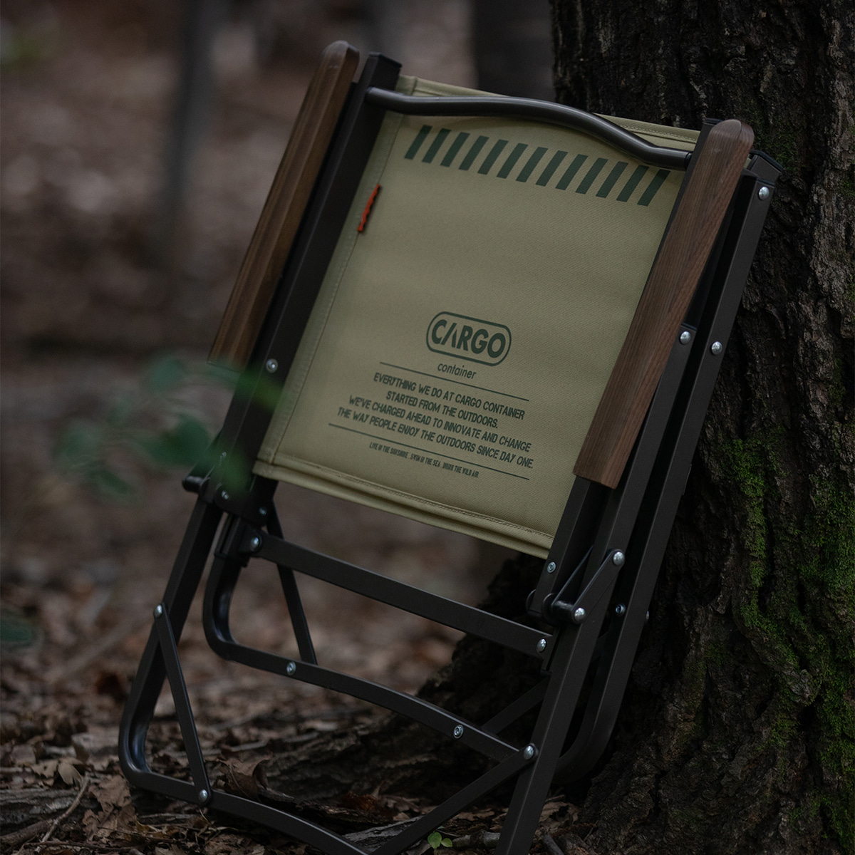 카고컨테이너 코지 체어 M 미디움 1+1 캠핑 의자 플랫 로우 폴딩 접이식
