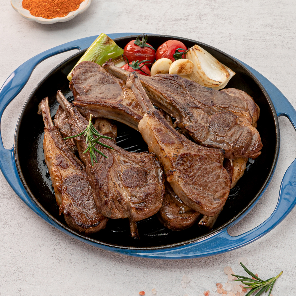 양고기 양꼬치 양갈비 프렌치랙 숄더랙 냉동 300g 캠핑 양 고기 꼬치 구이 - 상세 이미지 5