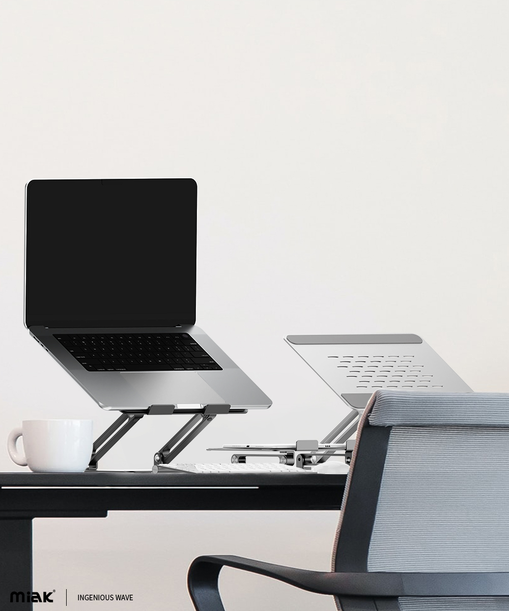 미아크 노트북 거치대 고급 알루미늄 받침 접이식