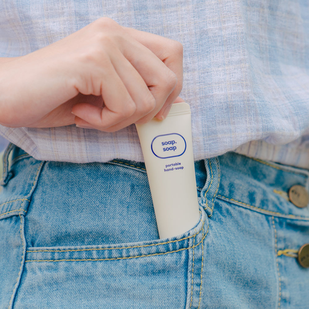 소프소프 휴대용 핸드워시 - 손세정제 거품 물비누 비누향, 30ml, 1개 - 상세 이미지 4