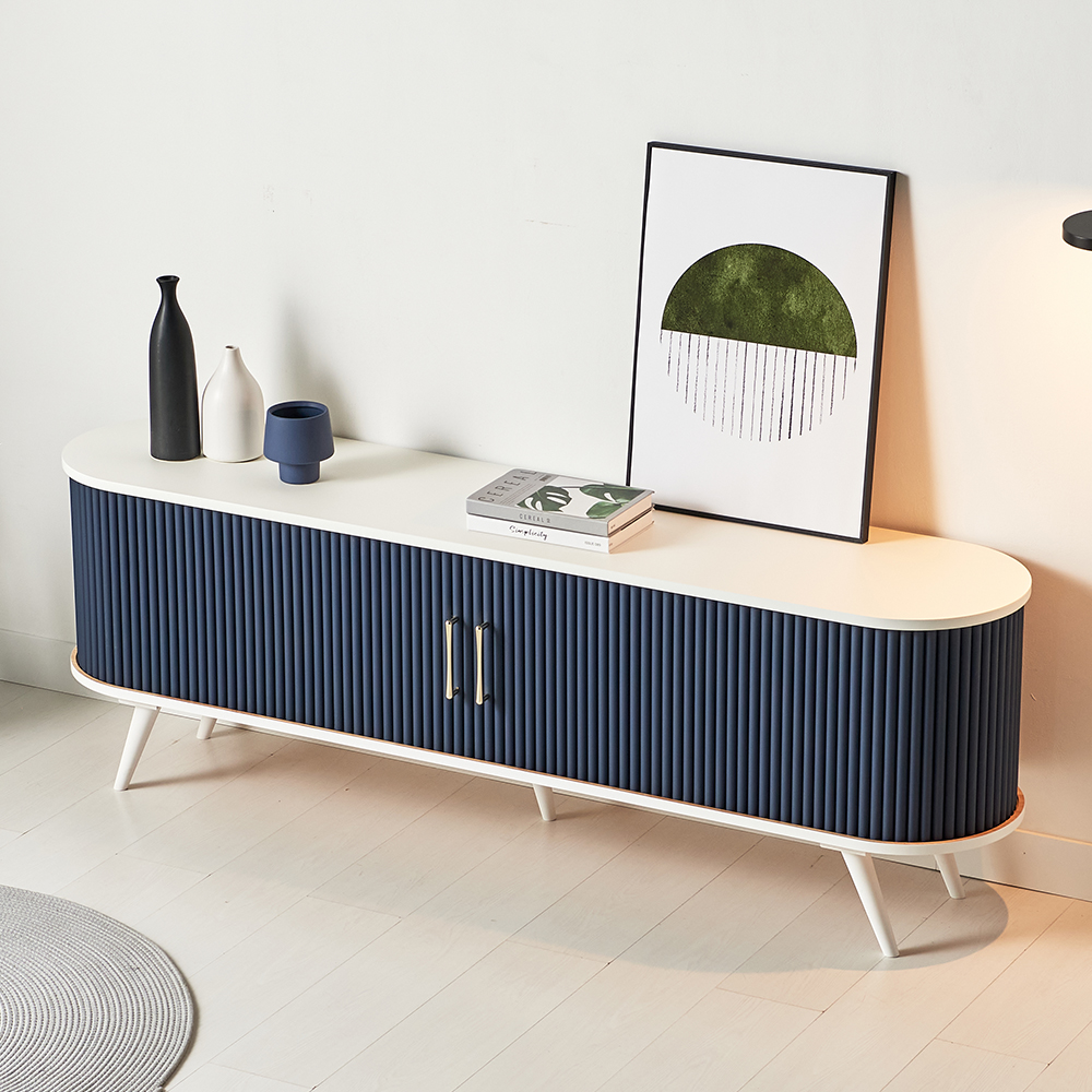 프림 템바보드 슬라이딩 거실장 TV 다이 선반 장식장 1800