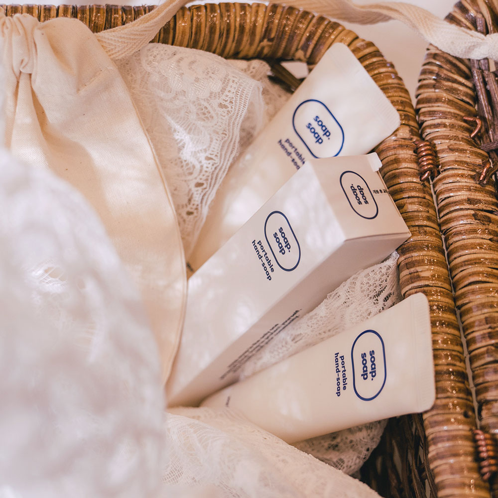 소프소프 휴대용 핸드워시 - 손세정제 거품 물비누 비누향, 30ml, 3개 - 상세 이미지 2