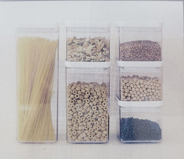 플라코 정사각 멀티용기 / 파스타면 보관 씨리얼통 곡물 냉장고 정리 모던 디자인 - 상세 이미지 2
