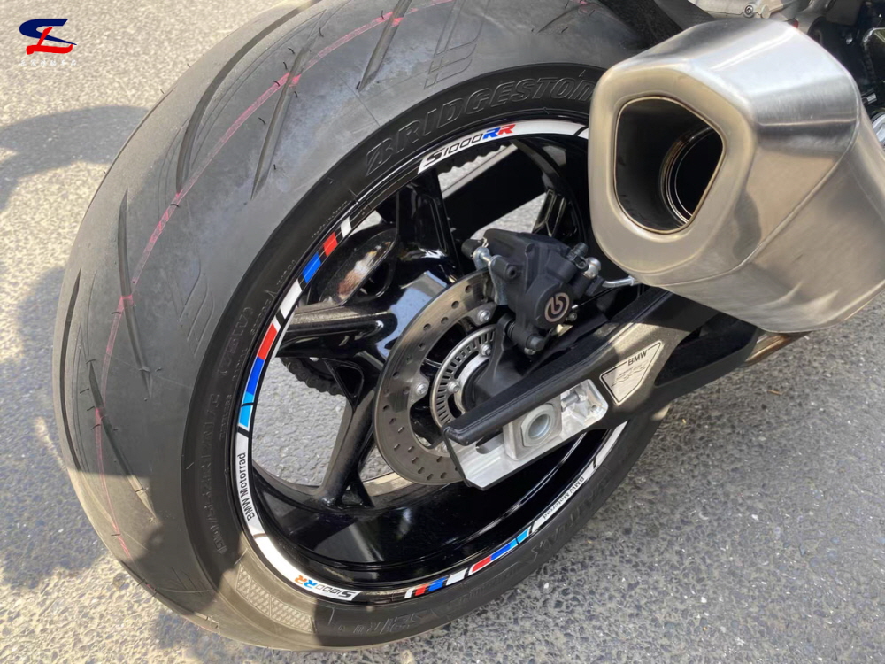 BMW S1000RR 휠스티커 튜닝 호환 RR-스타일1 - 상세 이미지 2