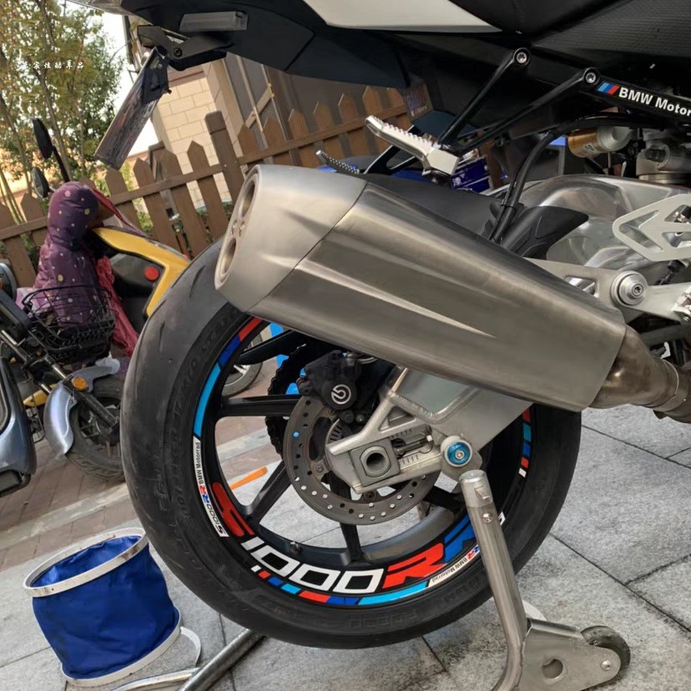BMW S1000RR 휠스티커 튜닝 호환 RR-스타일1 - 메인 이미지