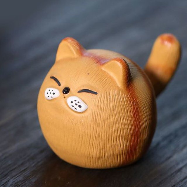 귀여운 고양이 냐옹이 자사 차총 다우 다도 소품 - 메인 이미지