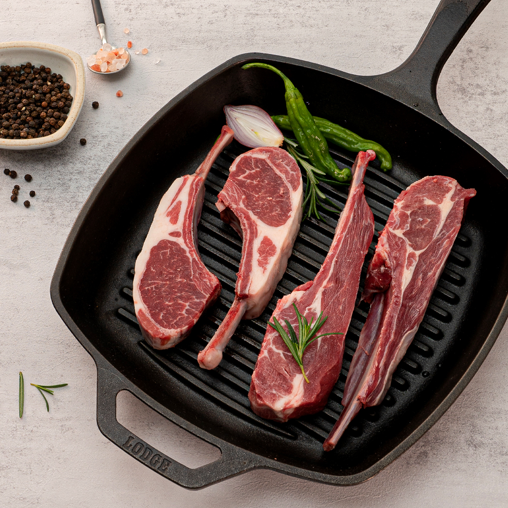 양고기 양꼬치 양갈비 프렌치랙 숄더랙 냉동 300g 캠핑 양 고기 꼬치 구이 - 상세 이미지 4