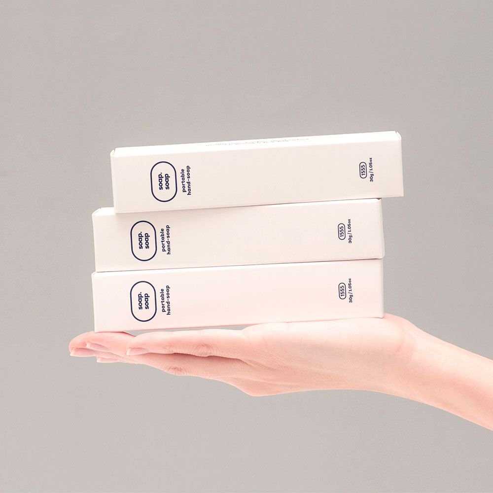 소프소프 휴대용 핸드워시 - 손세정제 거품 물비누 비누향, 30ml, 3개 - 상세 이미지 3