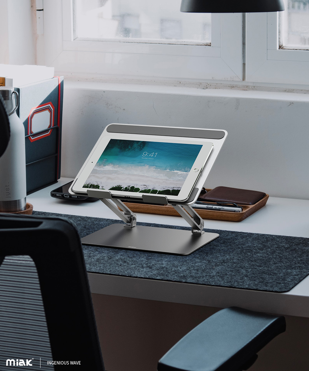 미아크 노트북 거치대 고급 알루미늄 받침 접이식