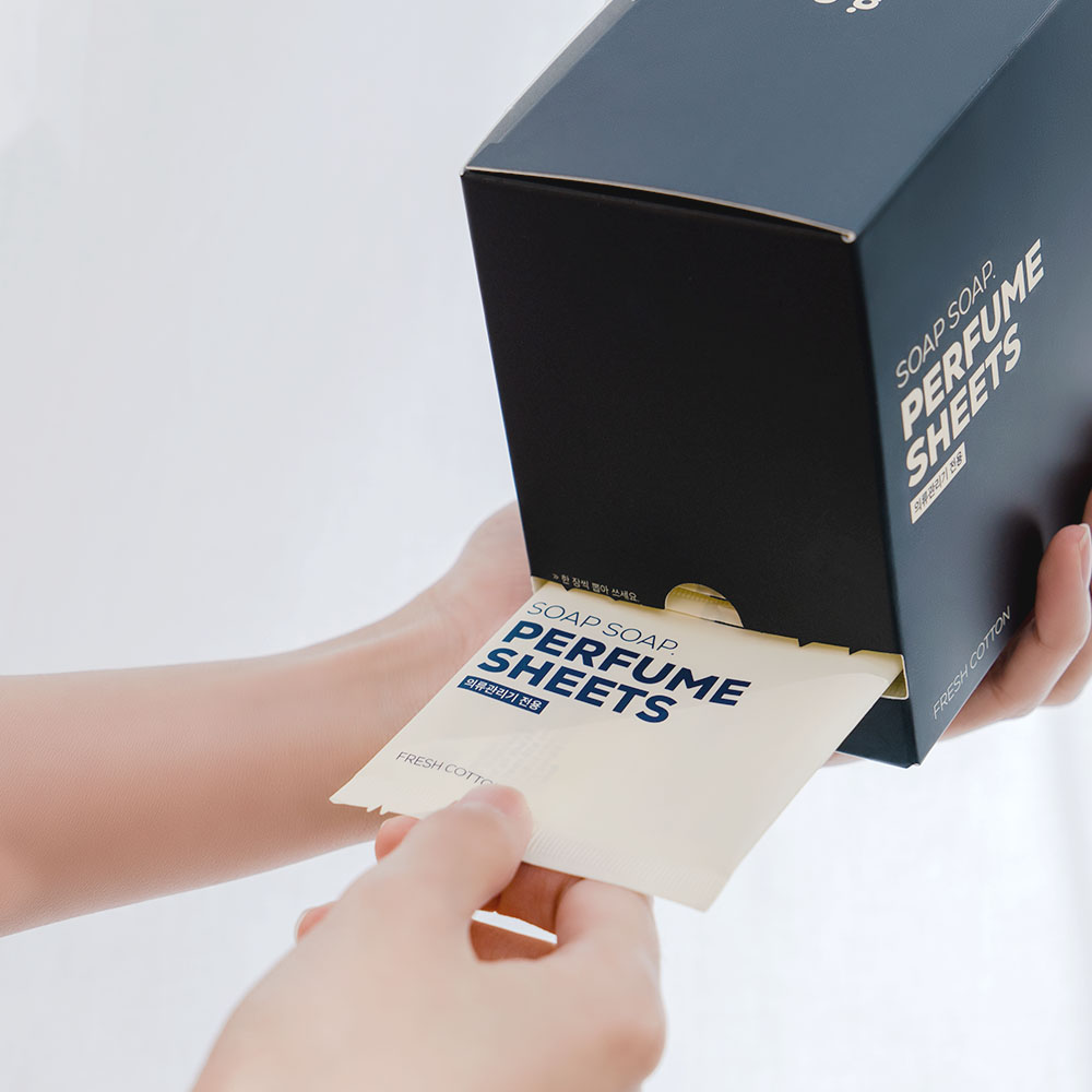 소프소프 퍼퓸시트 40매입 - 의류관리기(스타일러, 에어드레서) 향기 시트 - 상세 이미지 2