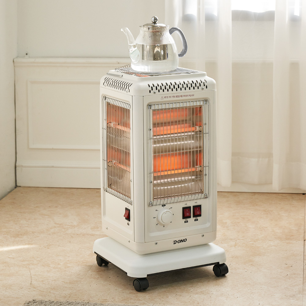 도노 가정용 전기난로 오방난로 바퀴형